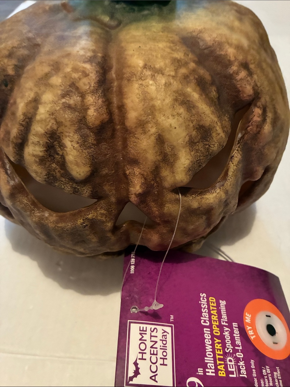 Home Accents Holiday Spooky Jack-O-Lantern Pumpkin